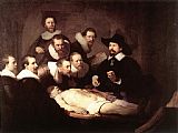 Rembrandt Canvas Paintings - The Anatomy Lecture of Dr Tulp